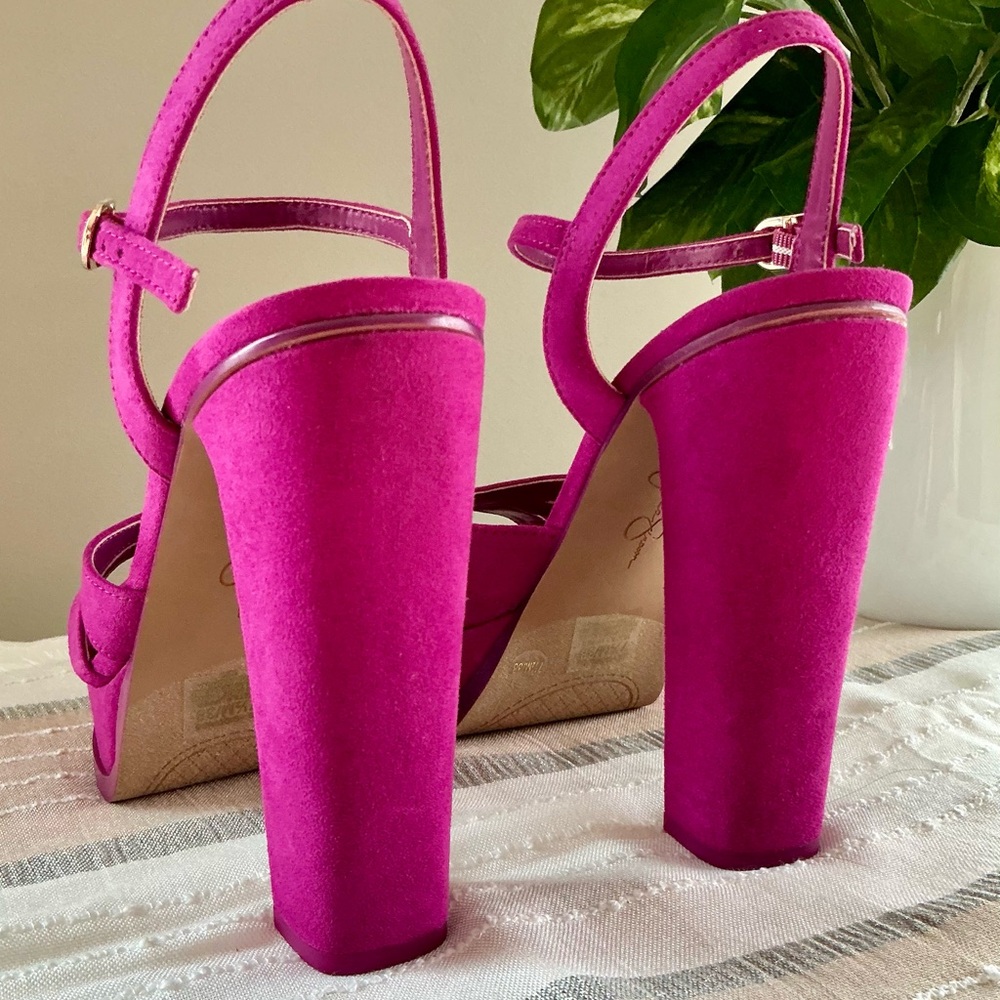 JESSICA SIMPSON Berry Blast Women's Giddings Sandal with Heel - Picture 6 of 15
